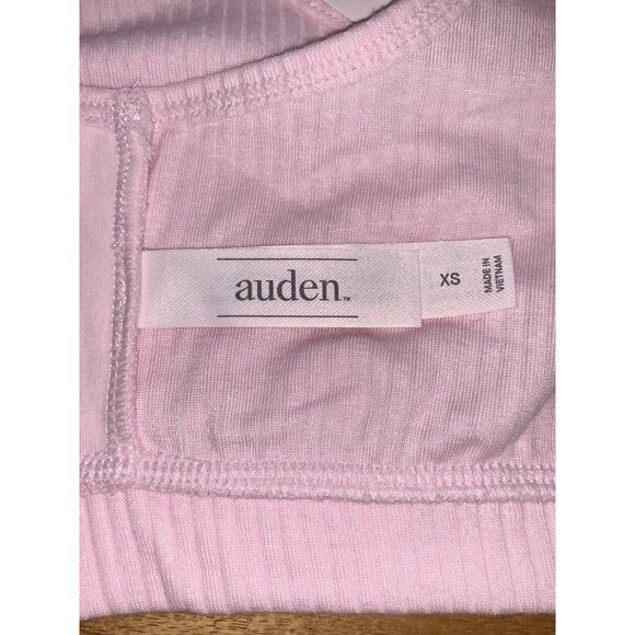 Auden Womens Pink Ribbed Scoop Neck Bralette Seamless Stretch Sports Bra Size XS - Picture 10 of 11
